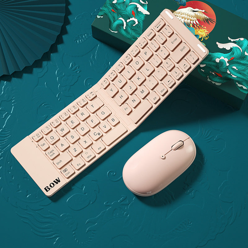 New Style Folding Bluetooth Keyboard And Mouse Set